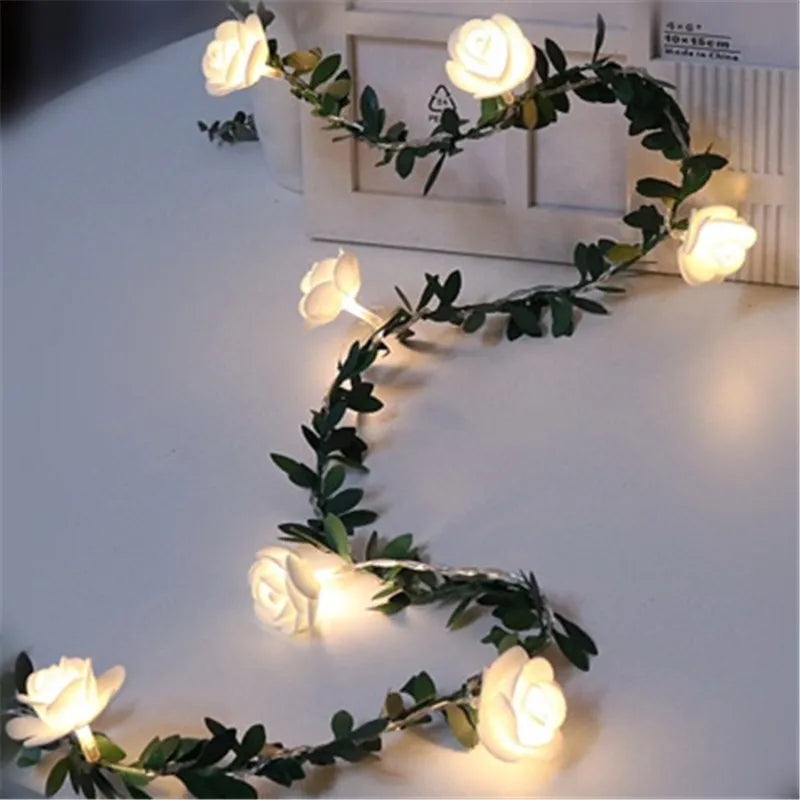 Christmas Rose Flower led Lights Battery