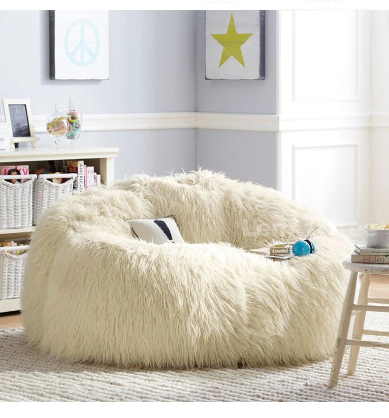 Xpactrum's Fluffy Wool Fur Bean Bag - Xpactrum