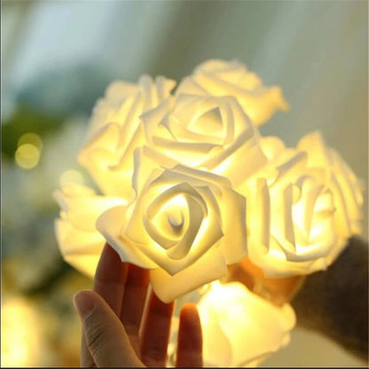 Christmas Rose Flower led Lights Battery