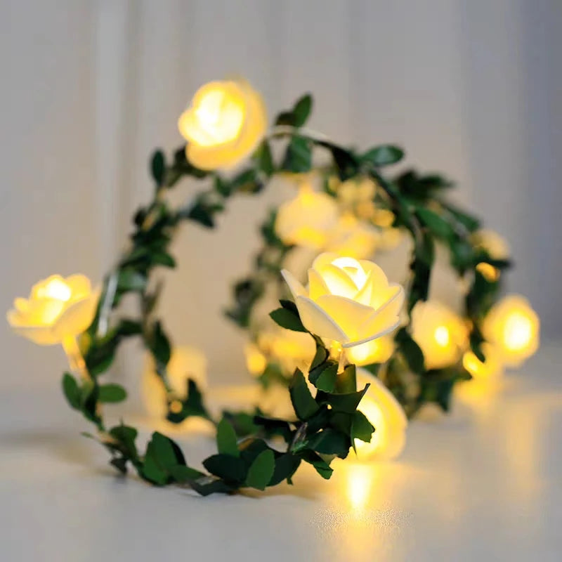 Christmas Rose Flower led Lights Battery