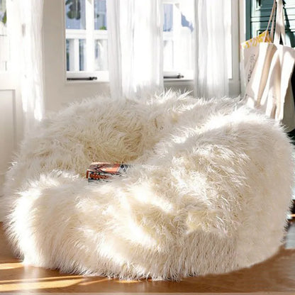 Xpactrum's Fluffy Wool Fur Bean Bag - Xpactrum